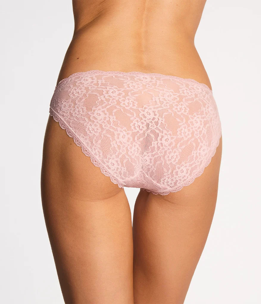 Effortlessly Lace Hi-Leg: Blush Pink