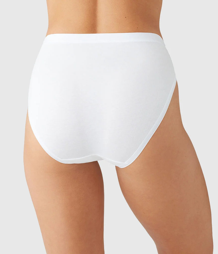 Understated Cotton Hi-Cut: White