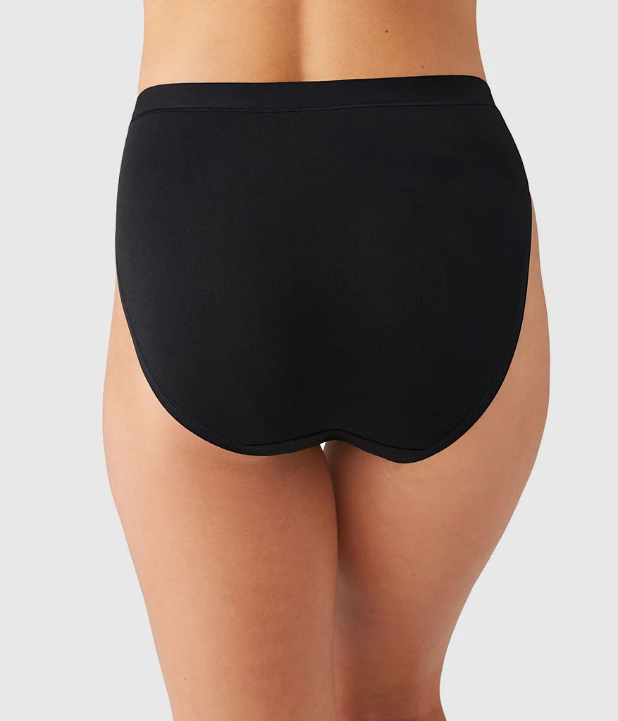 Understated Cotton Hi-Cut: Black
