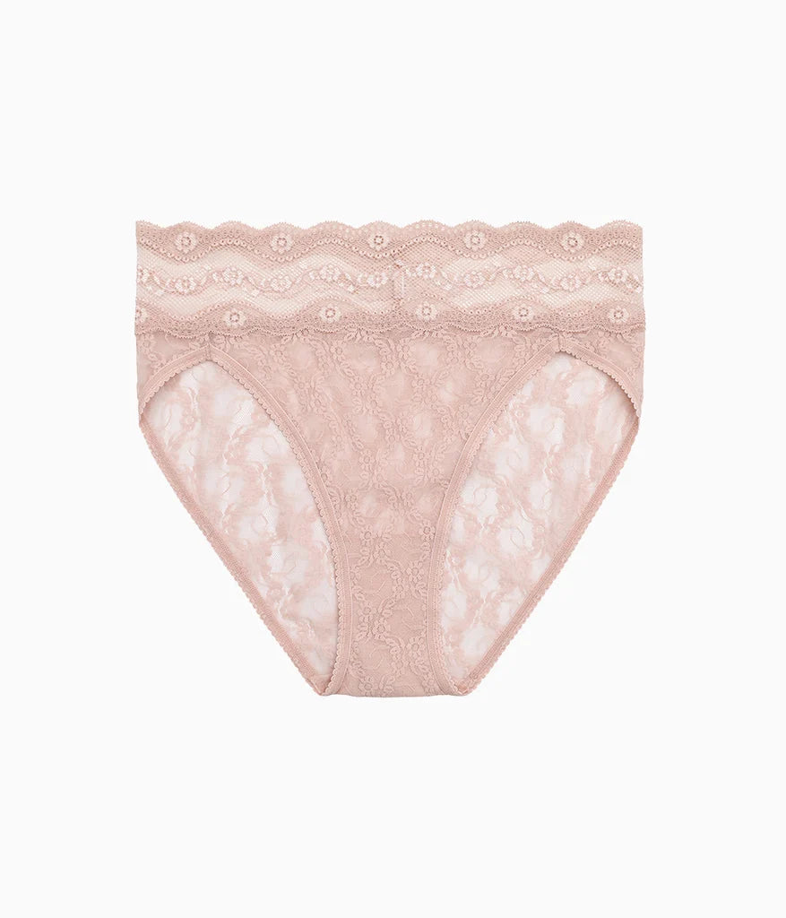 Lace Kiss Hi-Leg: Rose Smoke