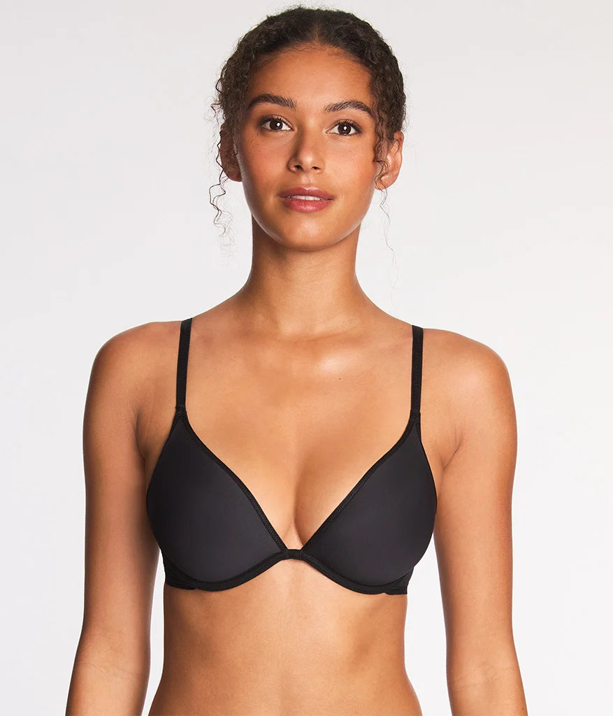 Full Transparency Plunge T-Shirt Bra: Night
