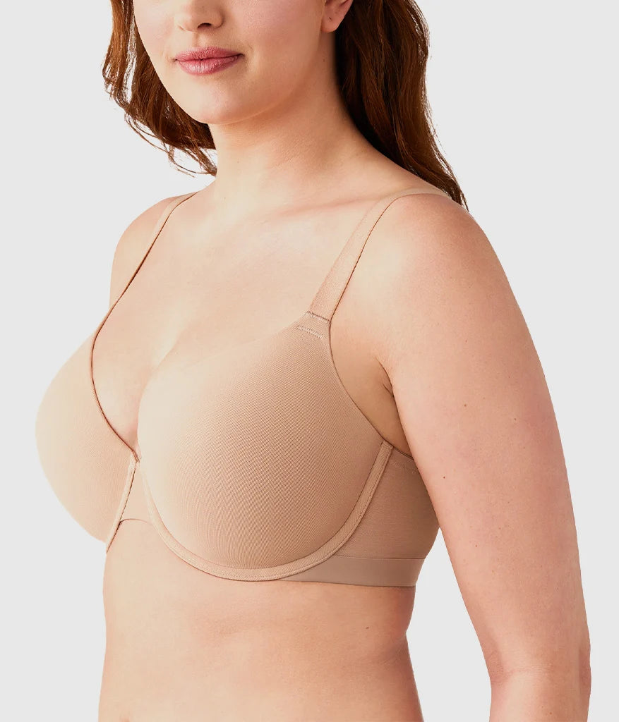 Shape Revelation® Shallow Top Underwire T-Shirt Bra: Praline